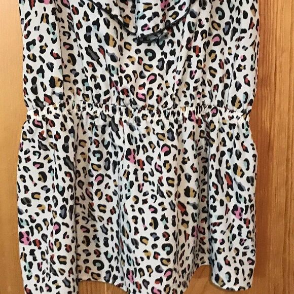 Confetti Print Spaghetti Strap Summer Blouse - Picture 4 of 7